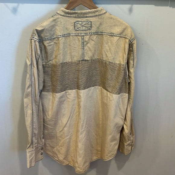 Free People We The Free Moto Colorblock Shirt Size Medium‎ - Picture 7 of 13